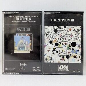 Cassette Tape Lot Led Zeppelin III and The Song Remains The Same Part 1